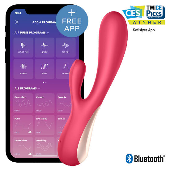 Mono Flex Vibrador Con App Rojo