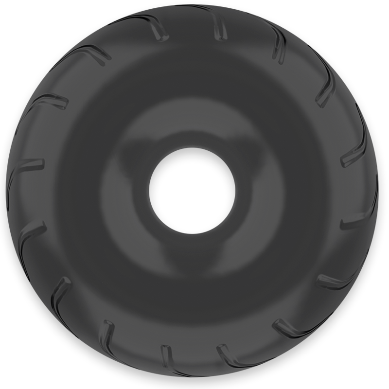 Powering - Super Flexible Y Resistente Anillo Pene  5cm Pr08 Negro