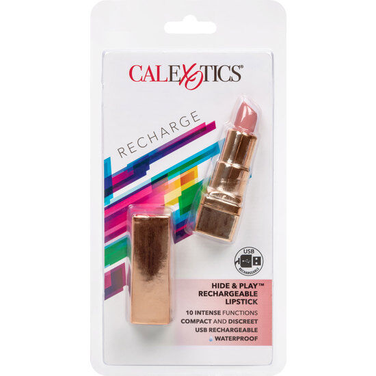 Bala Pintalabios Recargable Hide & Play - Rosa