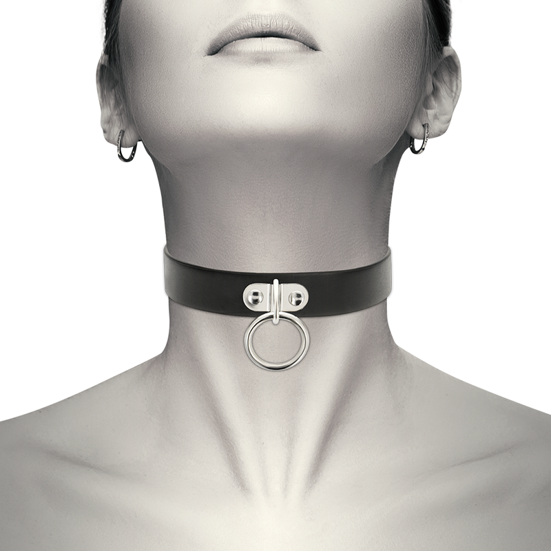 Coquette Chic Desire - Collar Cuero Vegano Accesorio Woman Fetish