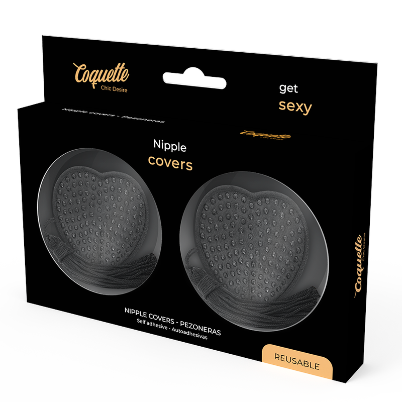 Coquette Chic Desire - Cubre Pezones Negro