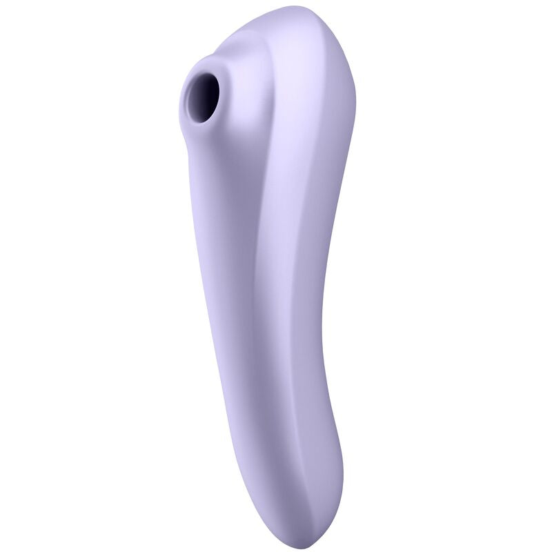 Dual Pleasure App Vibrador Y Succionador De Aire Pulsado Recargable Mauve