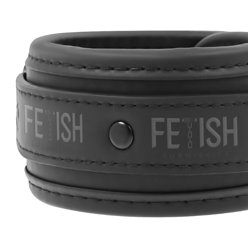 Fetish Submissive - Esposas Cuero Vegano Con Forro De Neopreno