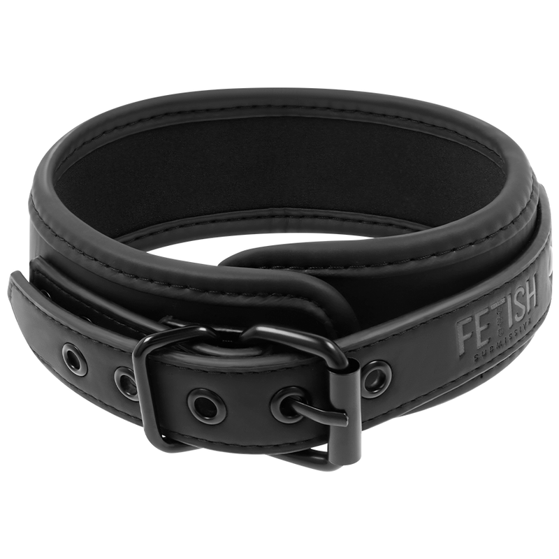 Fetish Submissive - Collar Con Cadena Con Forro De Nopreno