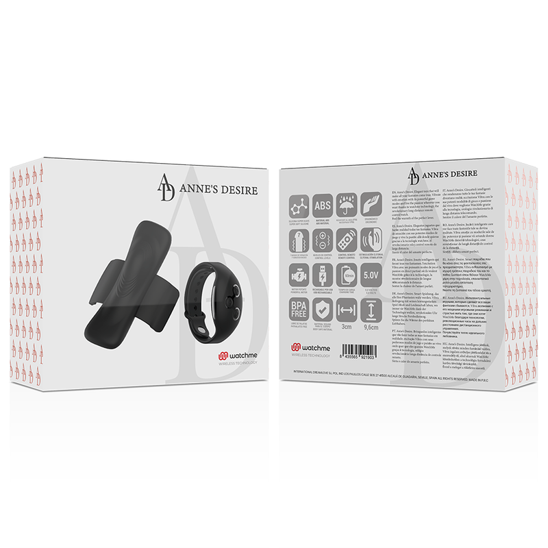 Anne'S Desire - Panty Pleasure Tecnología Watchme Negro