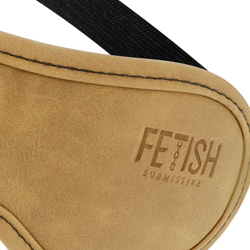 Fetish Submissive Origen - Antifaz Cuero Vegano Con Forro De Neopreno