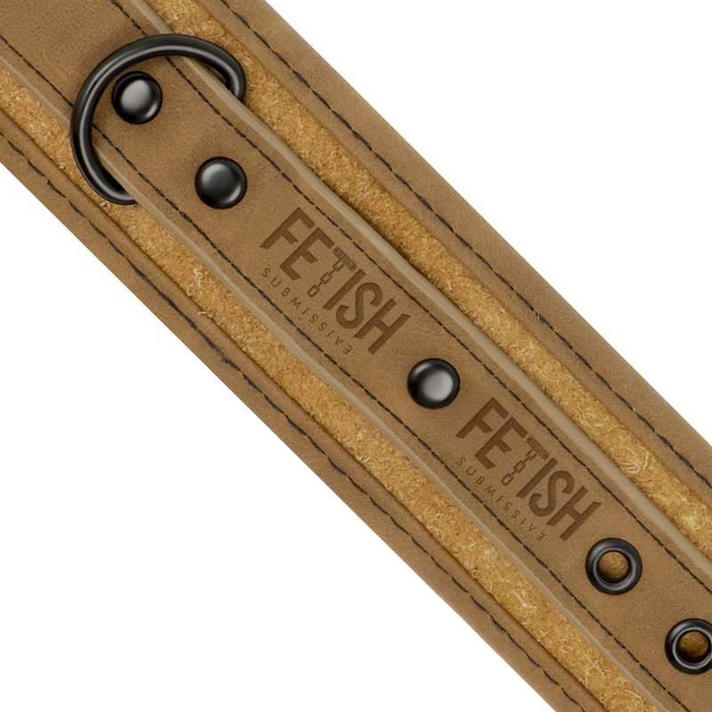 Fetish Submissive Origen - Esposas Cuero Vegano Con Forro De Neopreno