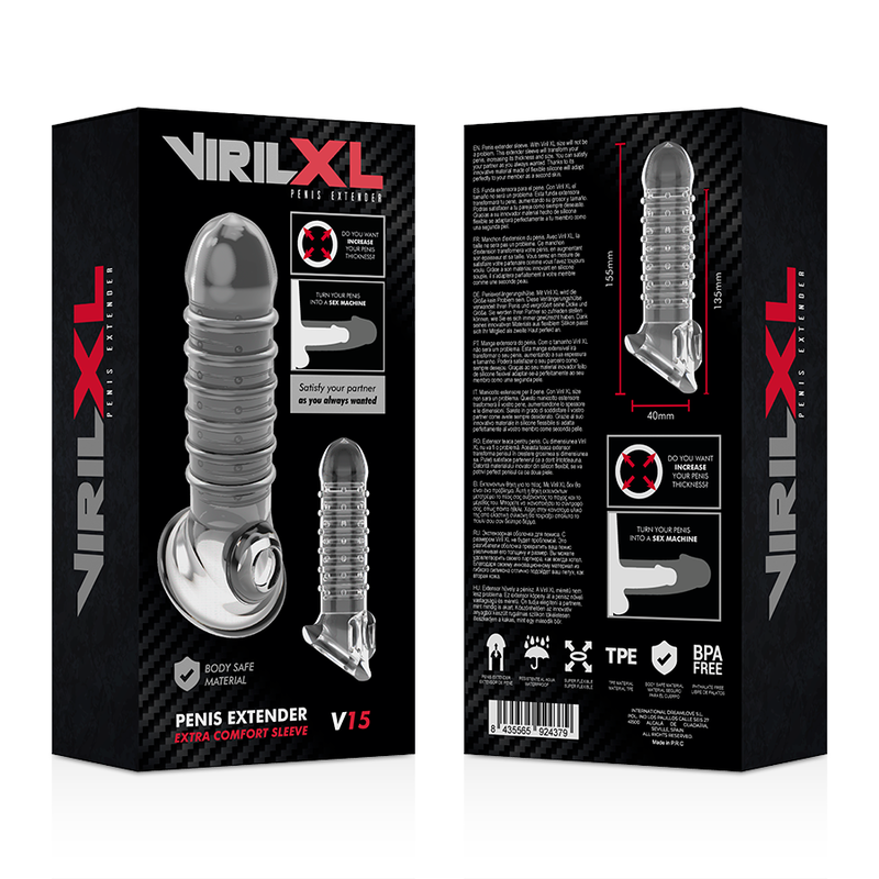 Virilxl - Extension Y Funda  De Pene  V15 Transparente
