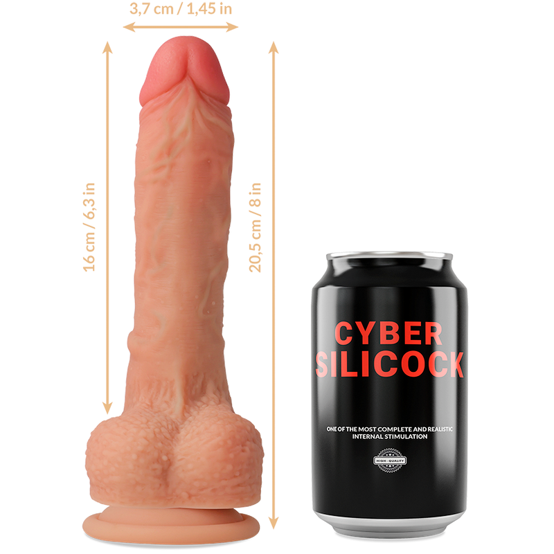 Cyber Silicock - Arnés Silicona Liquida Connor 20.5 Cm -O- 3.7 Cm