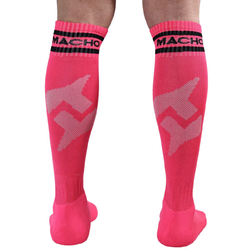Macho - Calcetines Largos Talla Unica Rosa