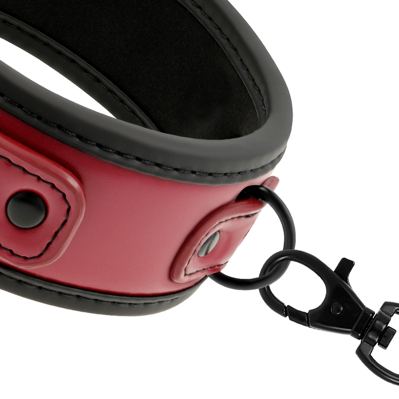Fetish Submissive Dark Room - Collar Con Cadena Con Forro De Neopreno