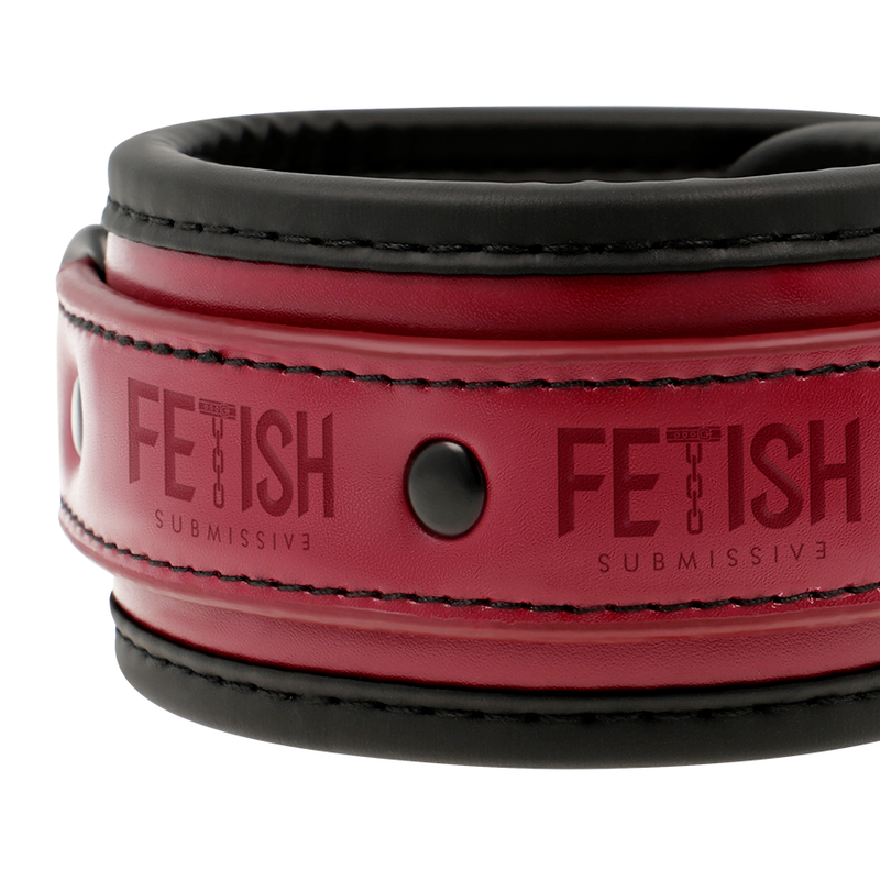 Fetish Submissive Dark Room -  Esposas Tobillos Cuero Vegano Con Forro De Neopreno