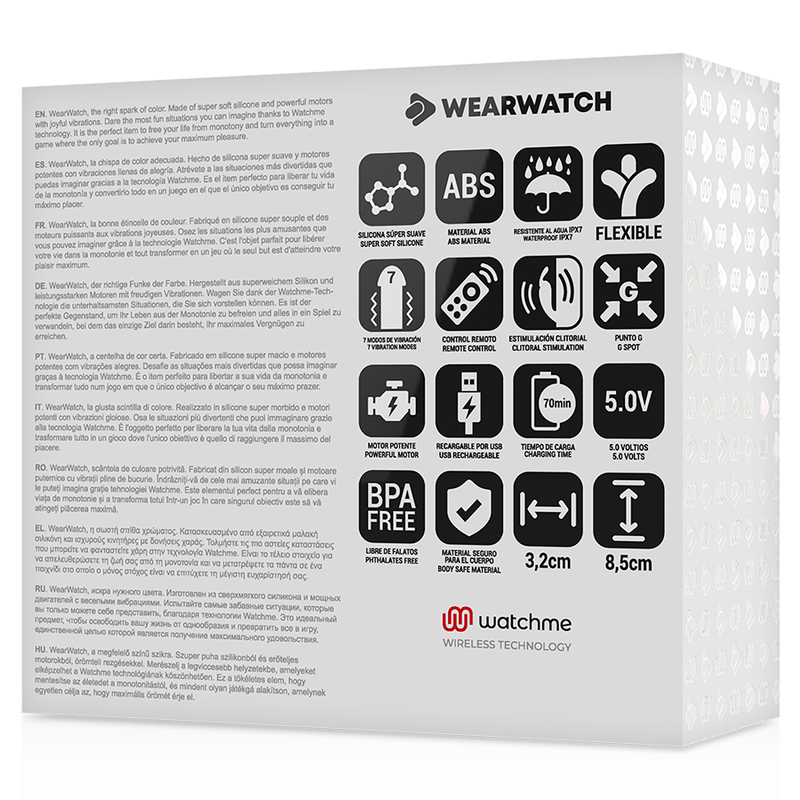 Wearwatch - Vibrador Dual Technology Watchme Agua Marina / Níveo