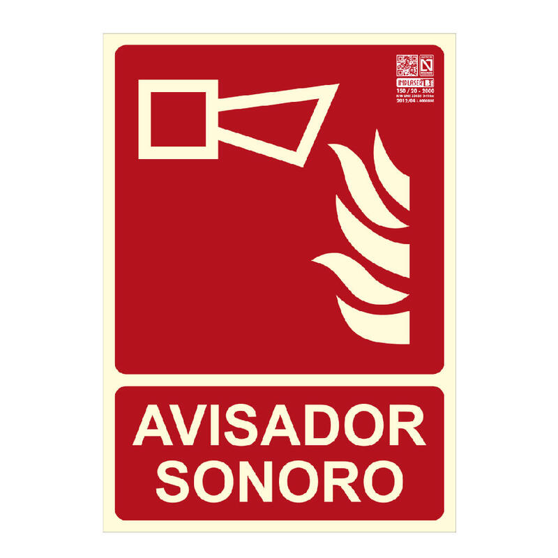 Implaser Ex213n-A4 Señal Avisador Sonoro 29,7x21cm