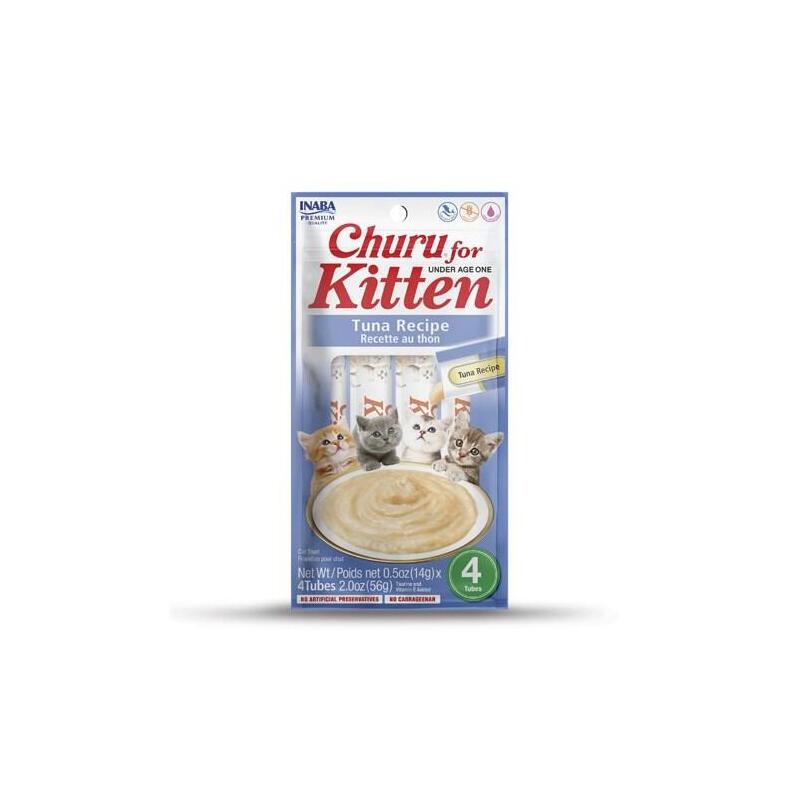 Inaba Churu Kitten Atún - Golosina Para Gatos - 4x14 G