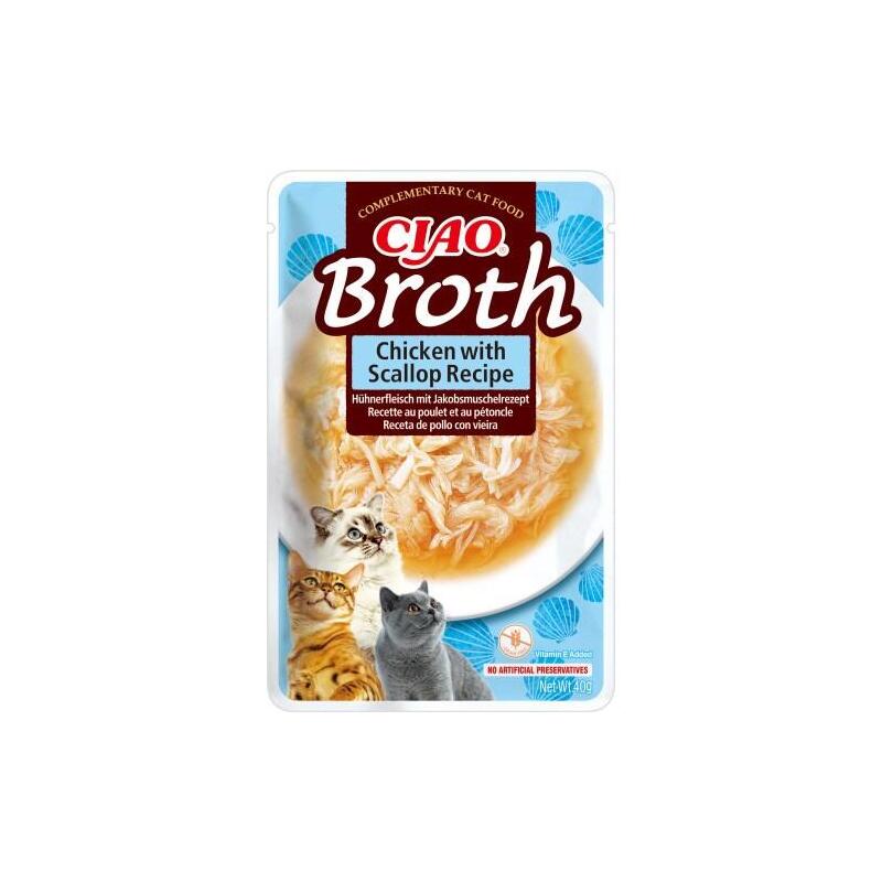 Inaba Ciao Bulion Z Kurczaka Z Przegrzebkami 40g