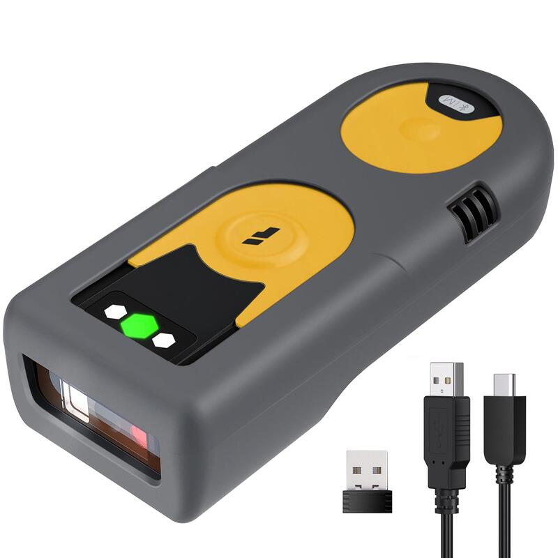 Inateck Bcst-42 Yellow 1d/2d Barcode Scanner,Bluetooth 2,4g