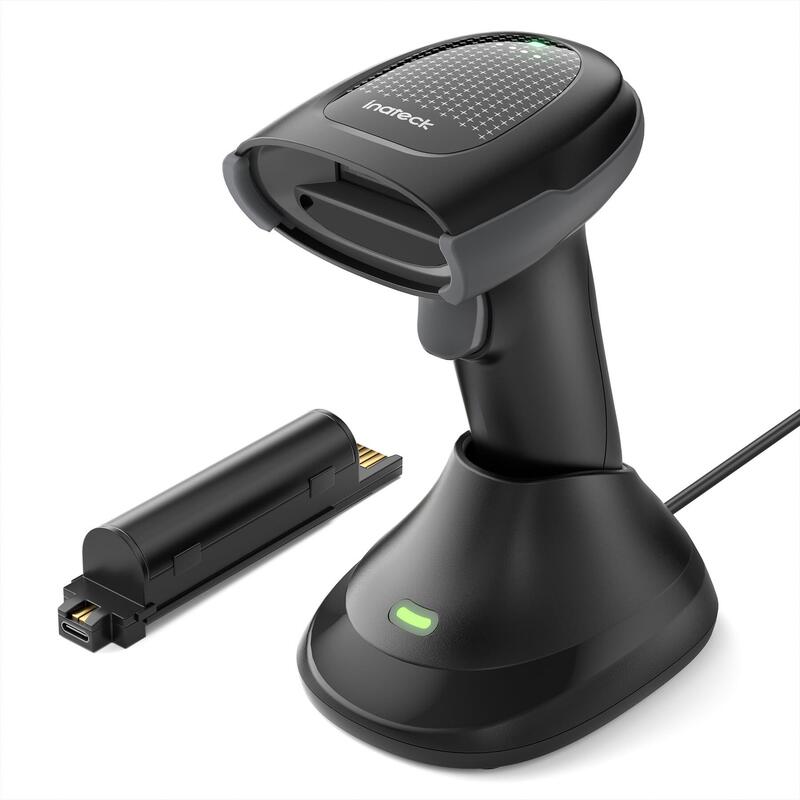 Inateck Escáner De Códigos De Barras Pro 170b Black Kit Wireless 1d 2d