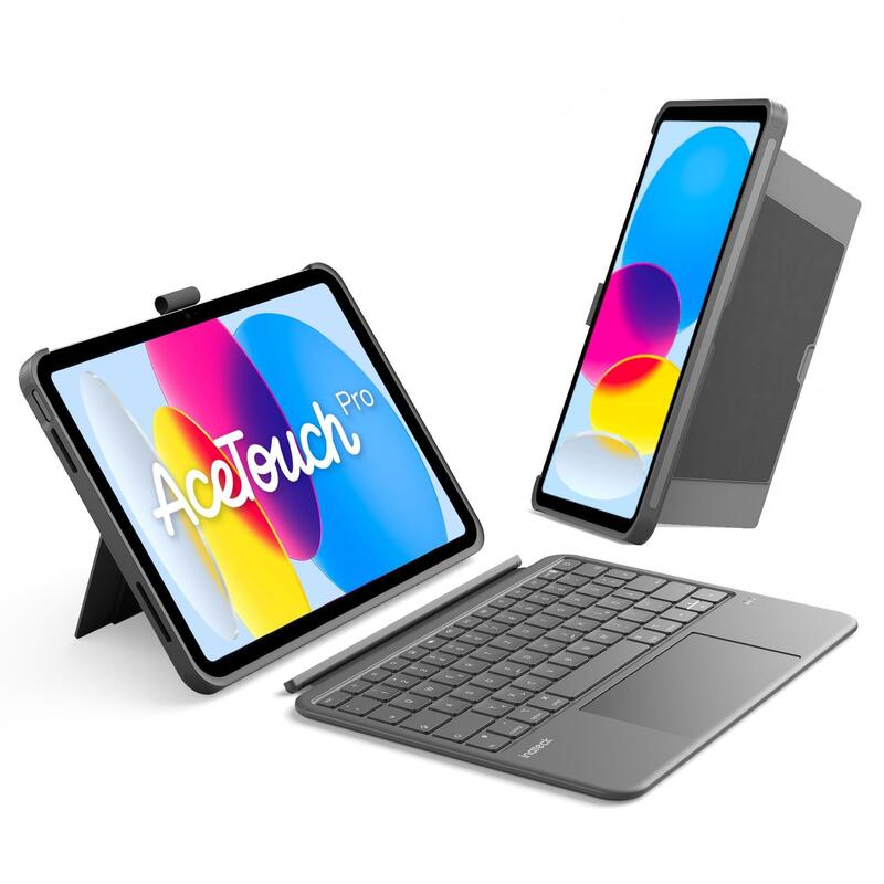 Inateck Kb403-10 Gray Ipad-Tastaturhülle Qwertz
