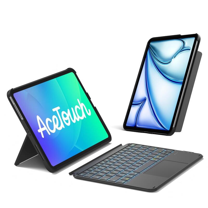 Inateck Keyboard Ace Touch Ipad 11"/10,9" Qwertz Rgb Graphit