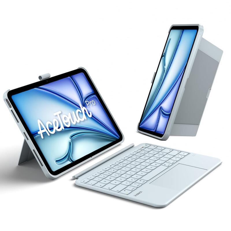 Inateck Keyboard Hülle Para Ipad 11" Qwertz Blue