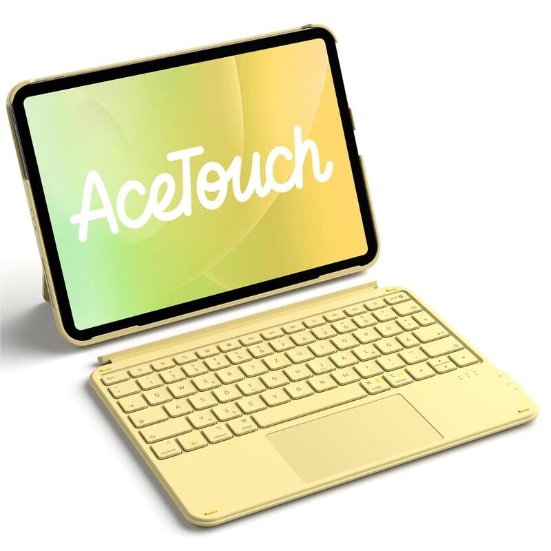 Inateck Keyboard Ipad 10,9" 11" Compatible Qwertz Amarillo