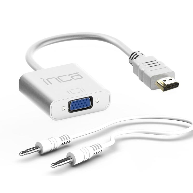 Inca Adapter Hdmi->Vga +3.5mm Aux M/H Fhd@ 60hz 0.20m Ws Retail