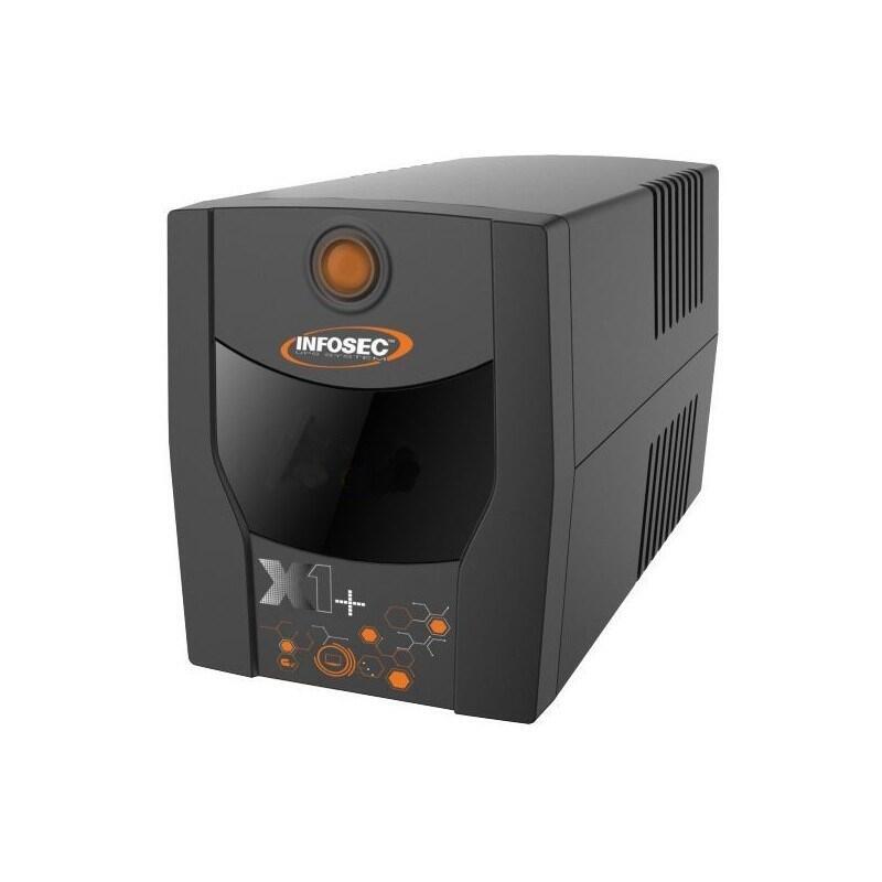 Infosec Inf_661130 Fuente De Alimentación De Respaldo Ups X1+ 1000 Iec, 1000va, 500w, 4× C13