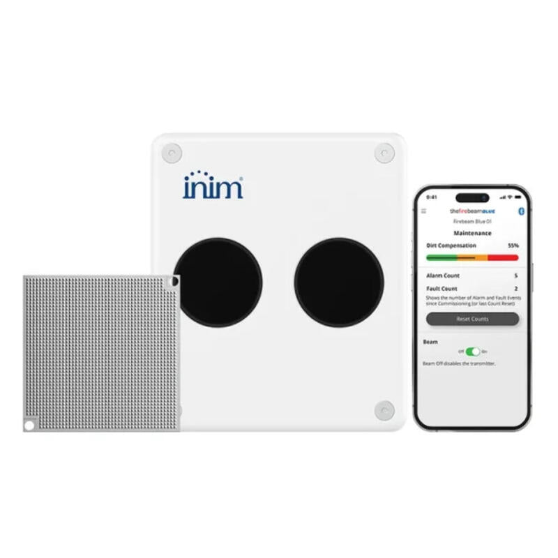 Inim Bdh260 Detector De Humo Óptico Lineal De 5m-70m Con Bluetooth Para App