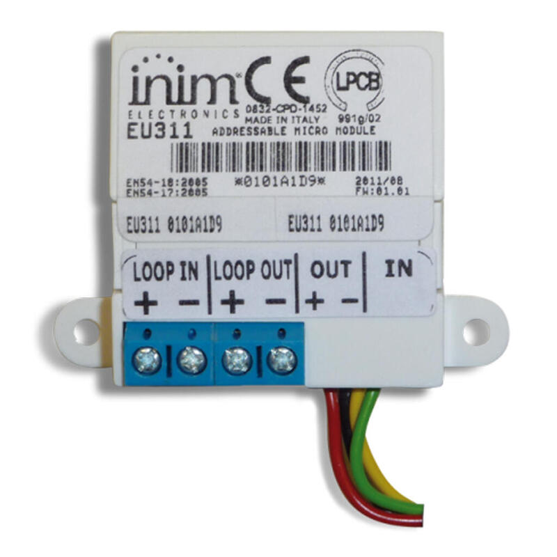 Inim Eu311s Micromódulo De Salida Con Aislador Incorporado. Salida Identificada Como Sirena