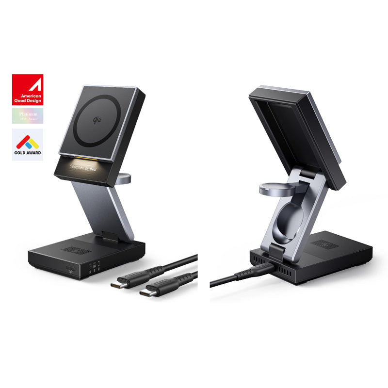 Iniu Cargador 3-In-1 Magnetic Wireless Charping Stand 15w