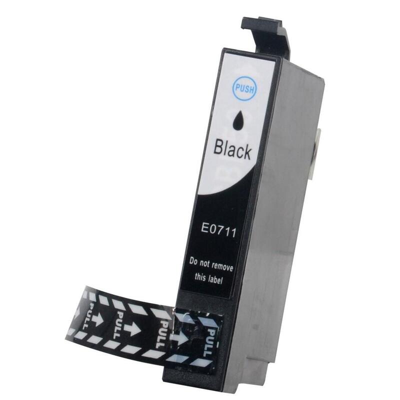 Ink Cartridge Superbulk B-E711 (Replacement Epson T0711; Supreme; 14 Ml; Black)