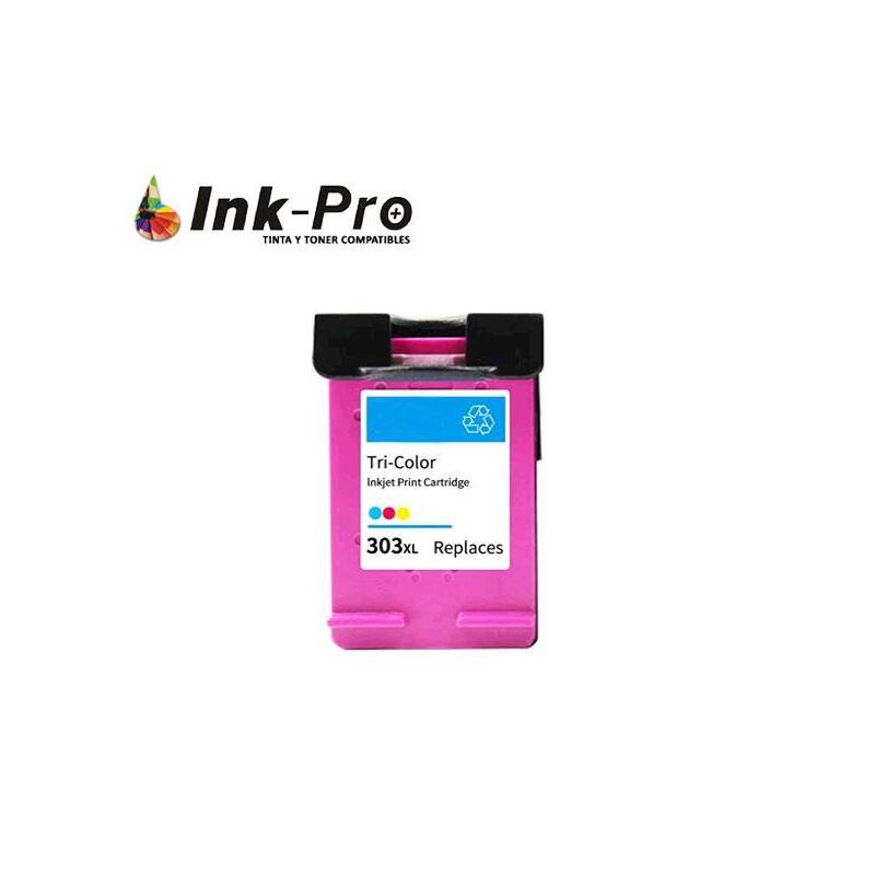 Inkjet Inpro Hp N303 Xl Color Remanufacturado (Eu)  (Muestra Nivel De Tinta) T6n03ae