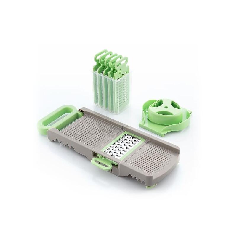 Innovagoods Choppie Mandolina 6 En 1 Con Rallador - Plegable - Multifuncion - Incluye Accesorios - Facil Limpieza -