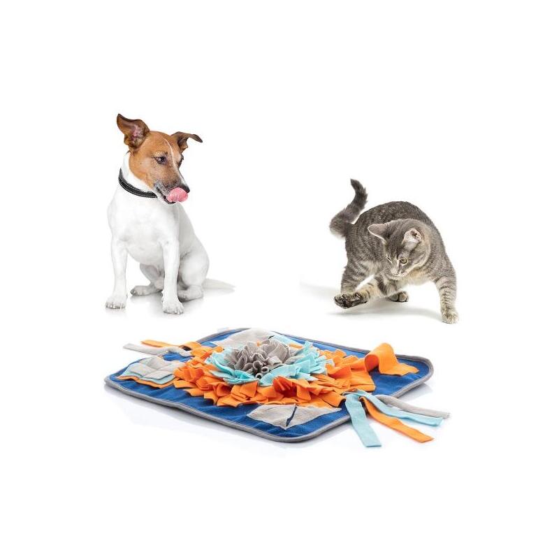 Innovagoods Fooland Alfombra Interactiva Para Mascotas - Suave - Base Antideslizante - Estimula Sentidos - 45x1x45cm -