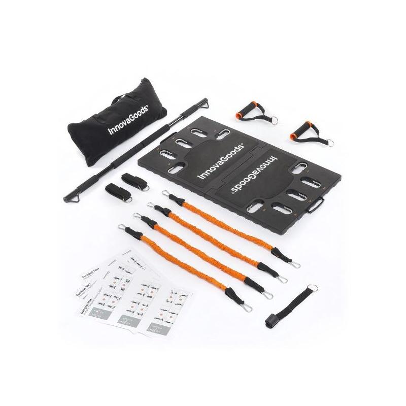 Innovagoods Gympak Max Set De Entrenamiento Integral Portatil - Resistencia Ajustable - Compacto - Guia De Ejercicios -