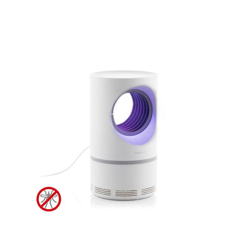Innovagoods Kl Virvel Lampara Usb Antimosquitos Por Succion - Polipropileno - Silencioso Con Menos De 30db - Alcance