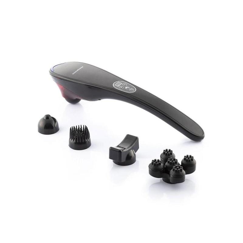 Innovagoods Masfin Masajeador De Mano Recargable - 16w - Bateria 1800mah - Cable 95cm - Recargable - 5 Cabezales