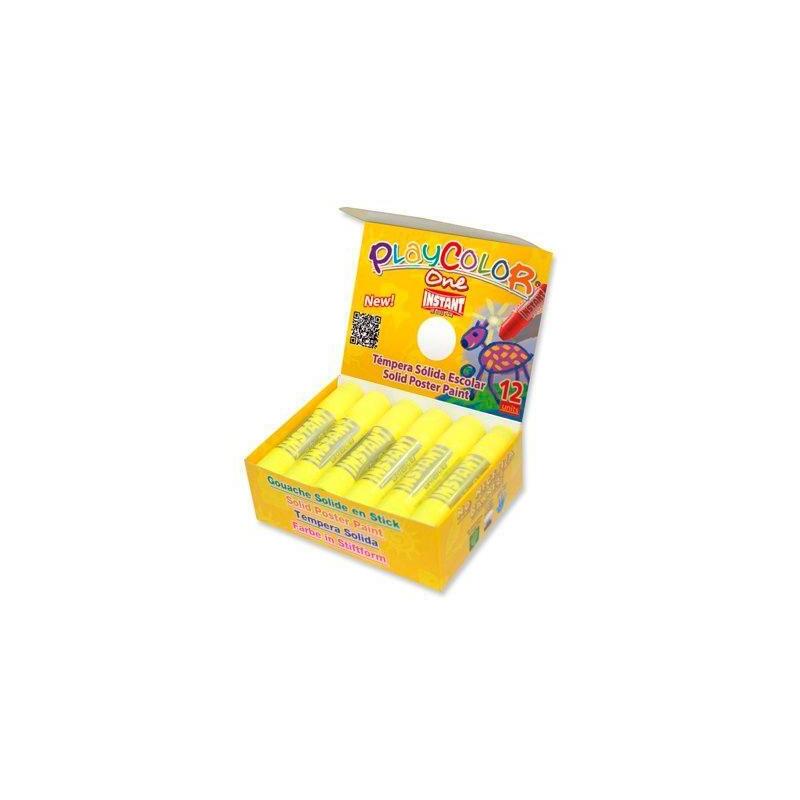 Instant Témperas Sólidas Basic One Barra 10gr Caja 12u Amarillo