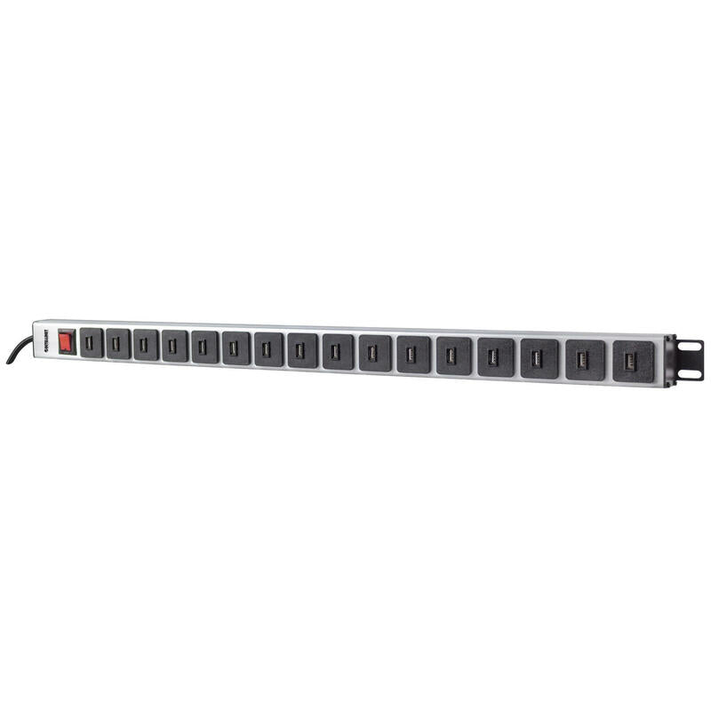 Intellinet 164498 Unidad De Distribución De Energía (Pdu) Negro, Gris
