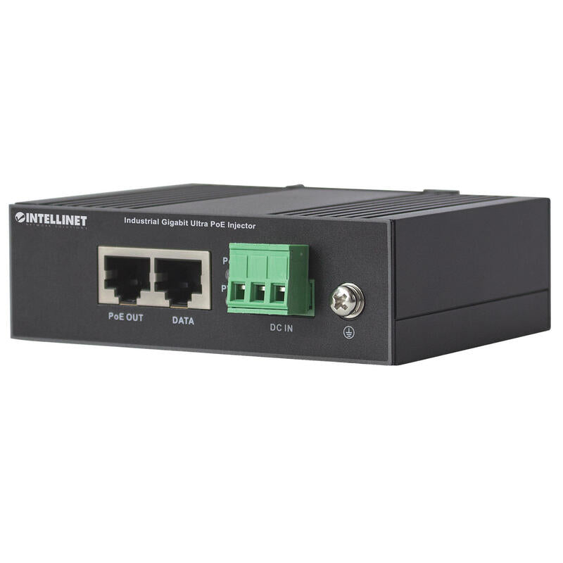 Intellinet 561389 Inyector Industrial Ultra Poe Gigabit, -40 A +75°C, 60w, Ip30
