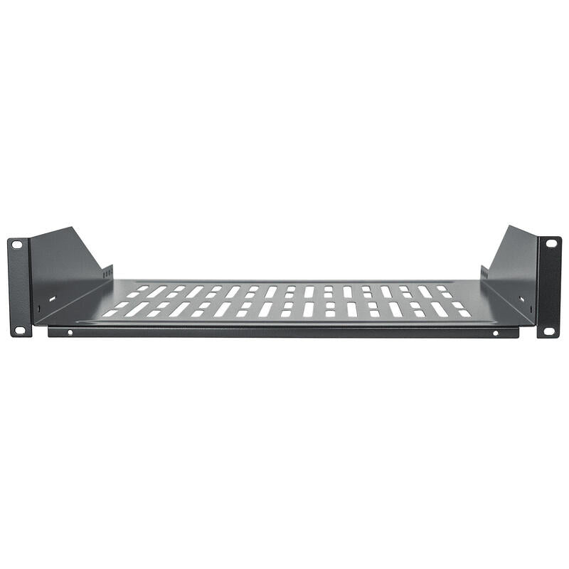 Intellinet 710954, Bandeja Metálico Para Rack, Negro, 15 Kg, 2u, 48,3 Cm (19"), 482 Mm
