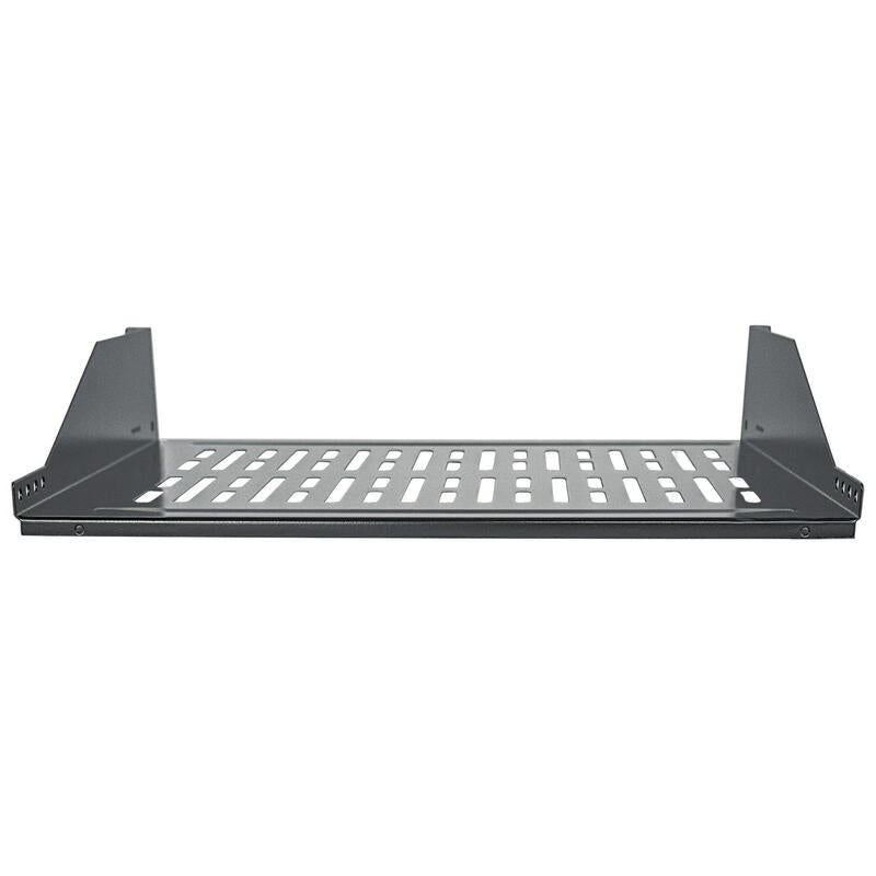 Intellinet 710954, Bandeja Metálico Para Rack, Negro, 15 Kg, 2u, 48,3 Cm (19"), 482 Mm