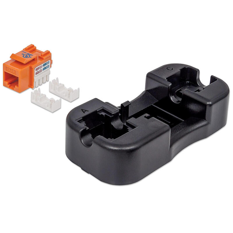 Intellinet Cat6 Keystone Jack Utp Naranja Punch-Down