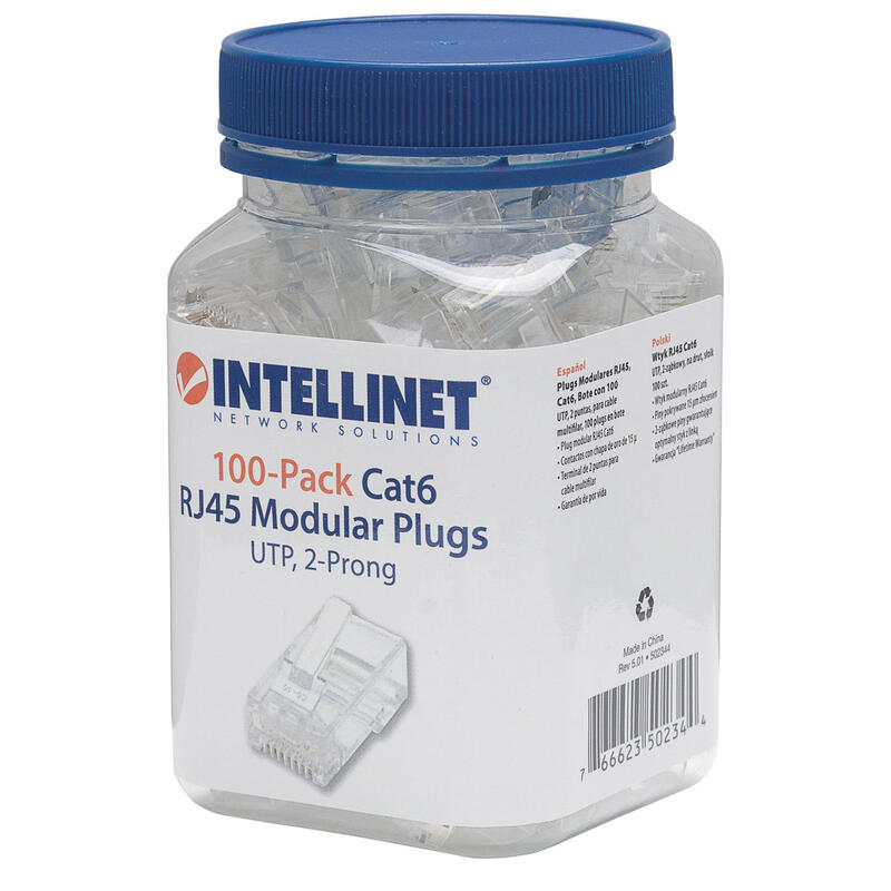 Intellinet Conector Rj45 Utp Categoria 6 100 Uds 502344