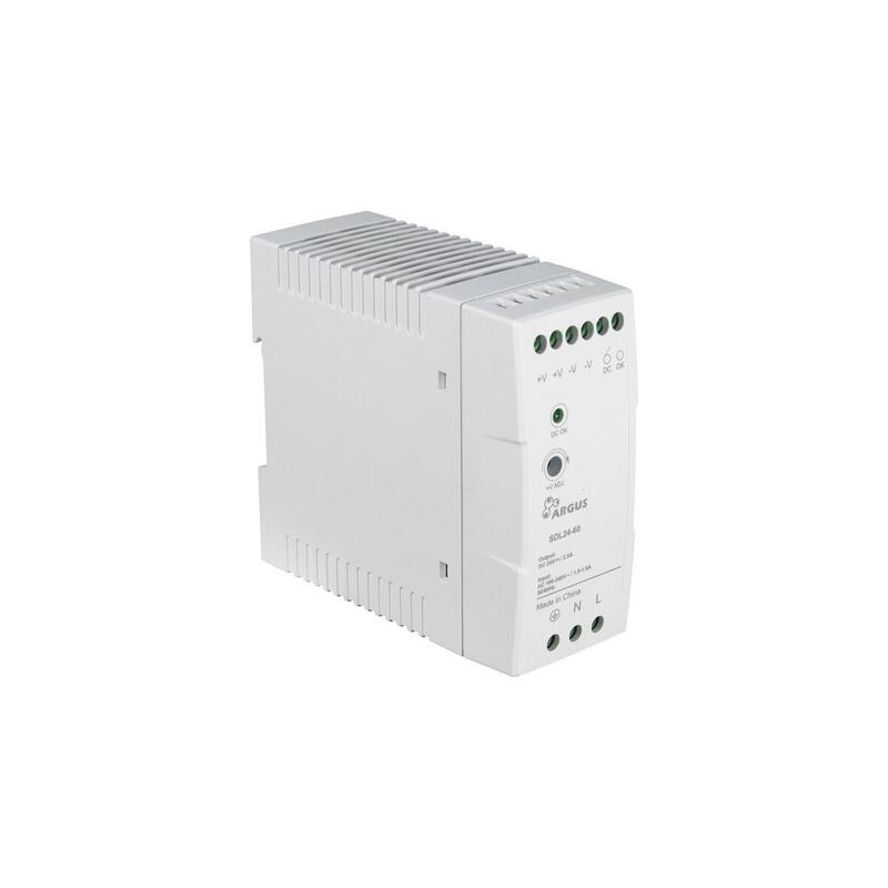 Inter-Tech Argus Fuente De Alimentación Para Carril Din Sdl24-60 Blanco, 24 Voltios, 60 Vatios 88882216