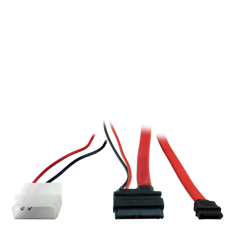 Inter-Tech Cable Slim Dvd Anschluss Sata + Power 0,3 0,3 M