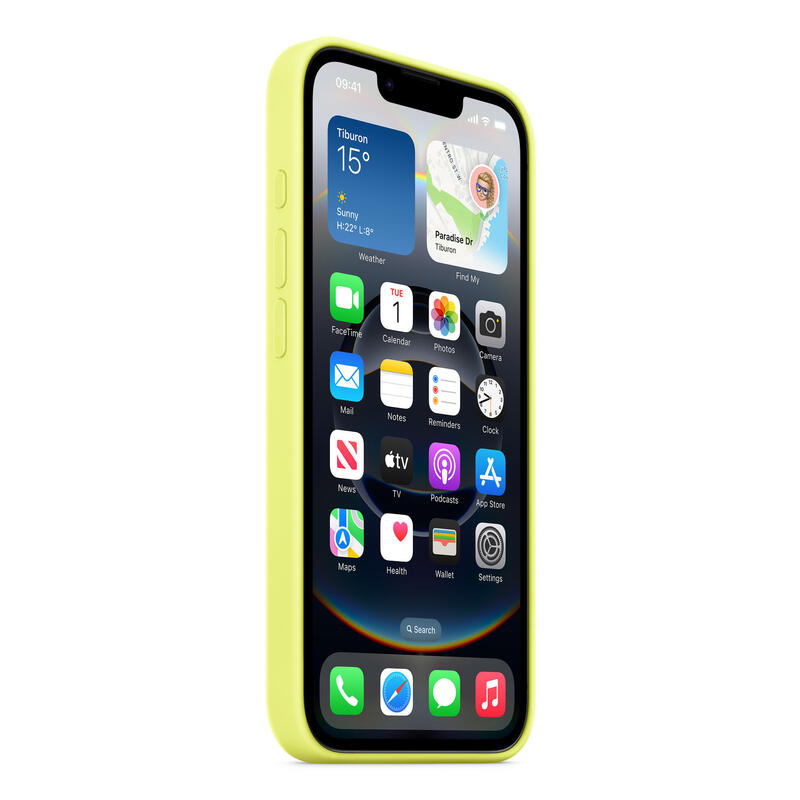 Iphone 16e Silicone Case   Neon Yellow