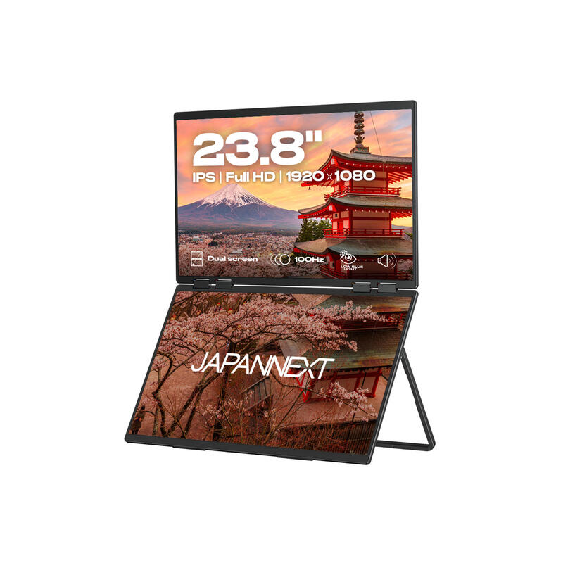 Japannext 60,5cm Jn-Dmd-Ips238f-C4 Dual-Monitor M-Touch Fhd