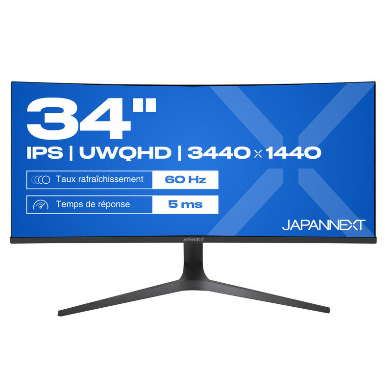 Japannext 86,4cm Jn-Ips340uwqhd60c-C65w-Hs Curved Uwqhd